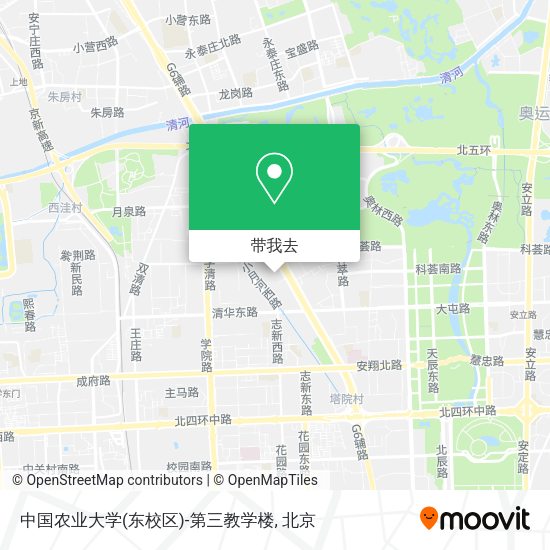 中国农业大学(东校区)-第三教学楼地图