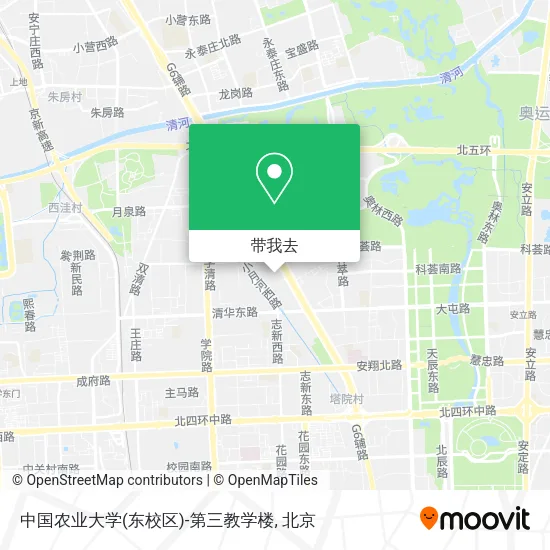 中国农业大学(东校区)-第三教学楼地图