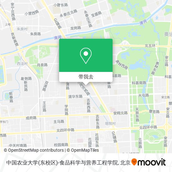 中国农业大学(东校区)-食品科学与营养工程学院地图