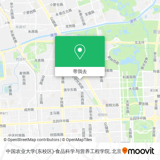 中国农业大学(东校区)-食品科学与营养工程学院地图
