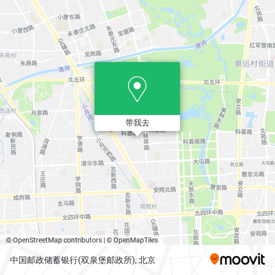 中国邮政储蓄银行(双泉堡邮政所)地图