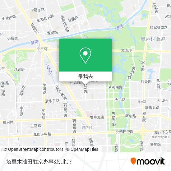 塔里木油田驻京办事处地图