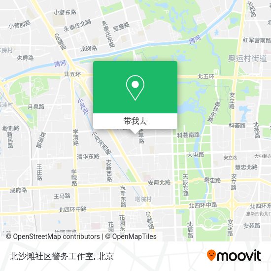 北沙滩社区警务工作室地图