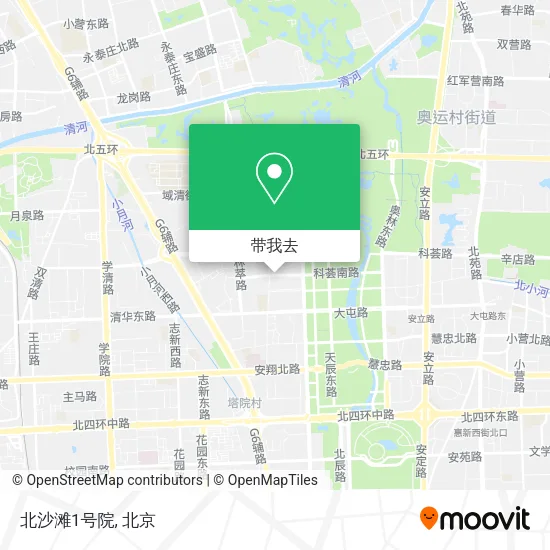 北沙滩1号院地图