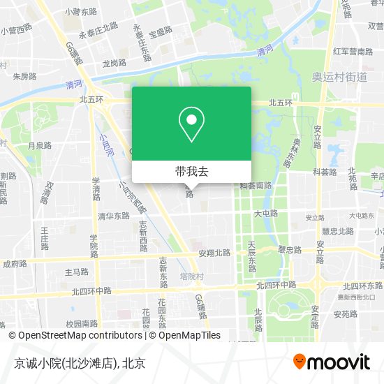 京诚小院(北沙滩店)地图