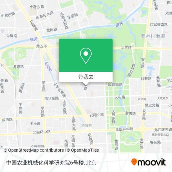 中国农业机械化科学研究院6号楼地图