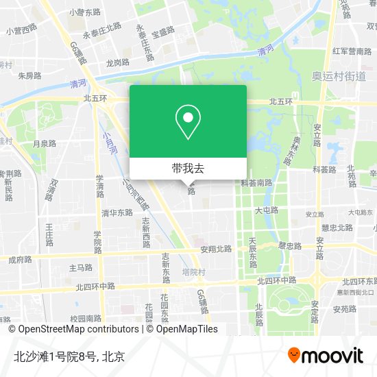北沙滩1号院8号地图