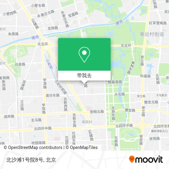 北沙滩1号院8号地图