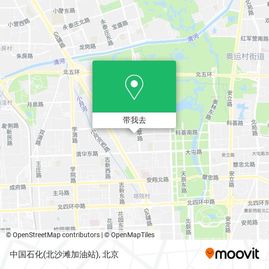 中国石化(北沙滩加油站)地图