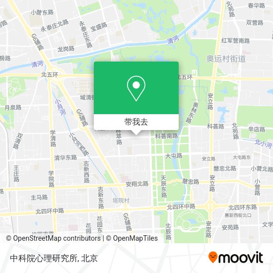 中科院心理研究所地图