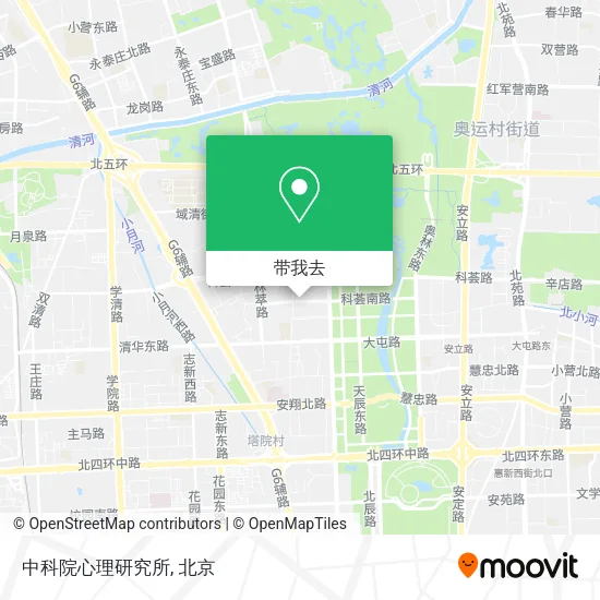 中科院心理研究所地图