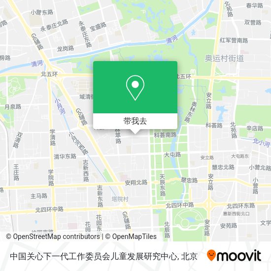 中国关心下一代工作委员会儿童发展研究中心地图