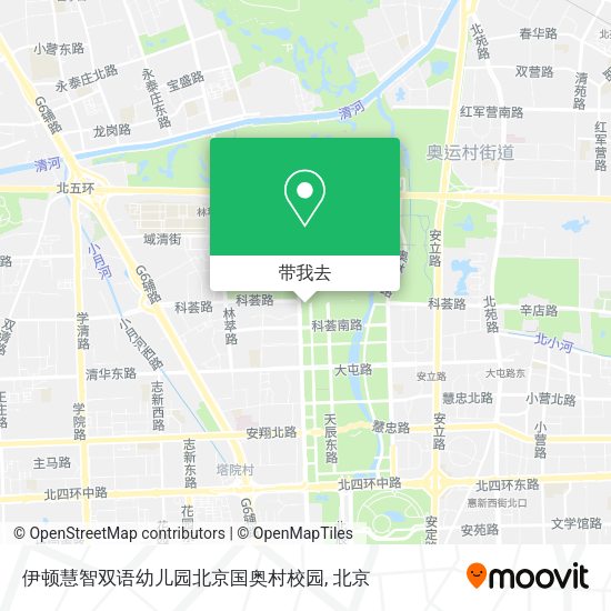 伊顿慧智双语幼儿园北京国奥村校园地图