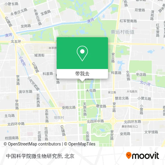 中国科学院微生物研究所地图