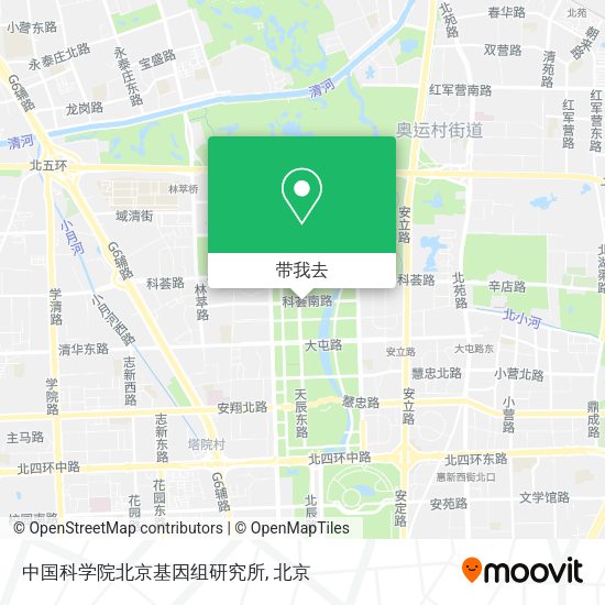中国科学院北京基因组研究所地图
