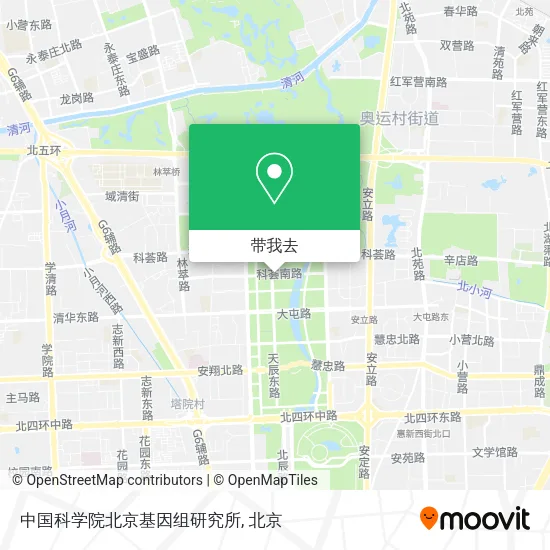 中国科学院北京基因组研究所地图