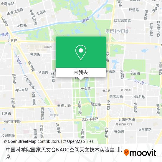 中国科学院国家天文台NAOC空间天文技术实验室地图