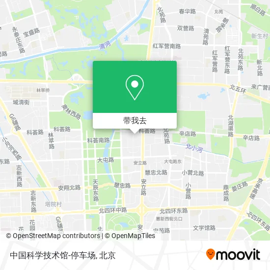 中国科学技术馆-停车场地图