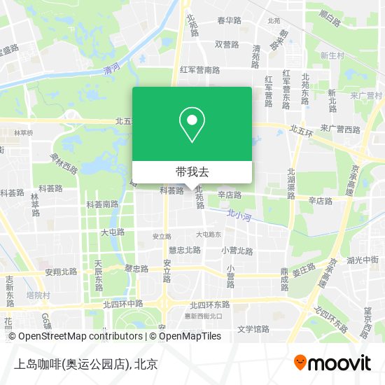 上岛咖啡(奥运公园店)地图
