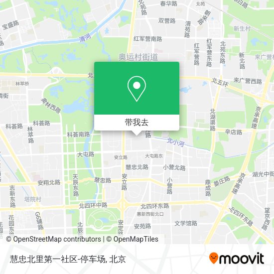 慧忠北里第一社区-停车场地图