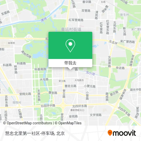 慧忠北里第一社区-停车场地图