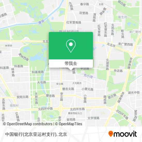 中国银行(北京亚运村支行)地图