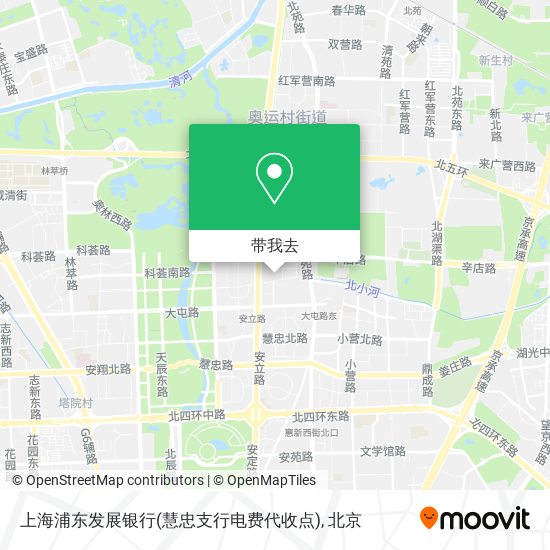 上海浦东发展银行(慧忠支行电费代收点)地图