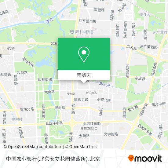 中国农业银行(北京安立花园储蓄所)地图