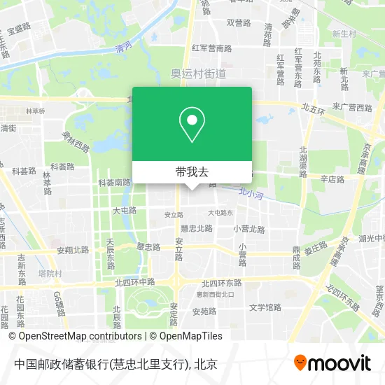 中国邮政储蓄银行(慧忠北里支行)地图