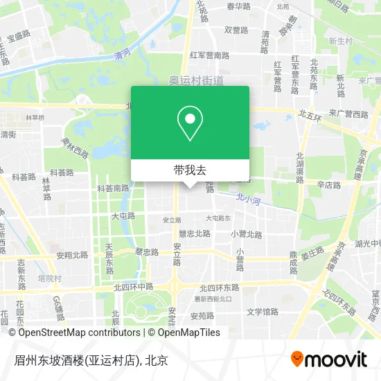 眉州东坡酒楼(亚运村店)地图