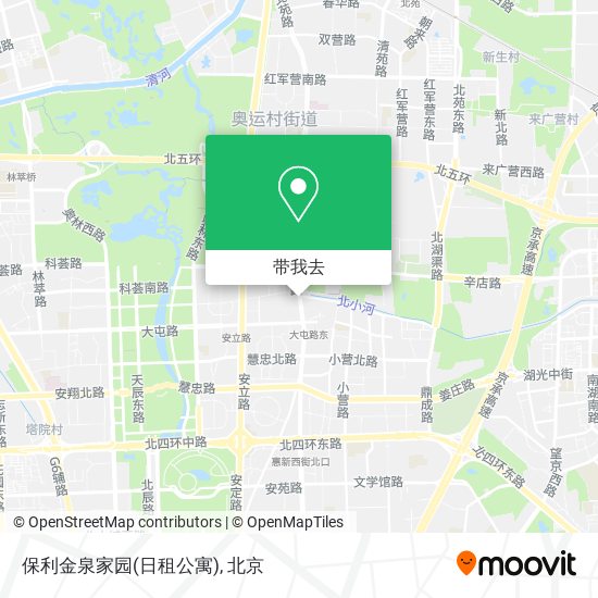 保利金泉家园(日租公寓)地图