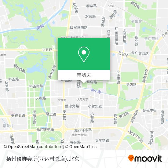 扬州修脚会所(亚运村总店)地图