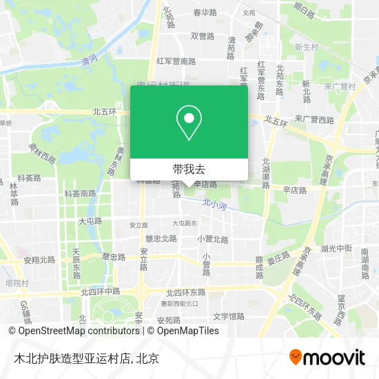 木北护肤造型亚运村店地图