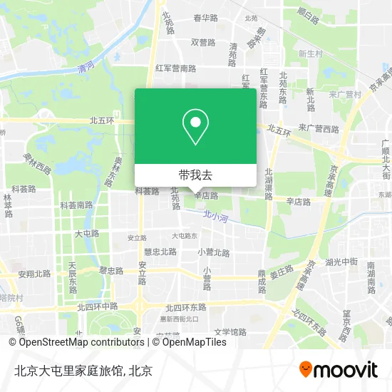 北京大屯里家庭旅馆地图