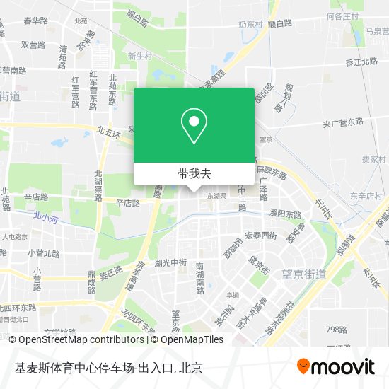 基麦斯体育中心停车场-出入口地图