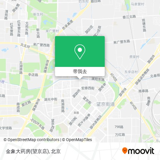 金象大药房(望京店)地图