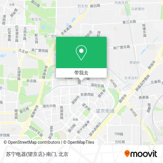 苏宁电器(望京店)-南门地图