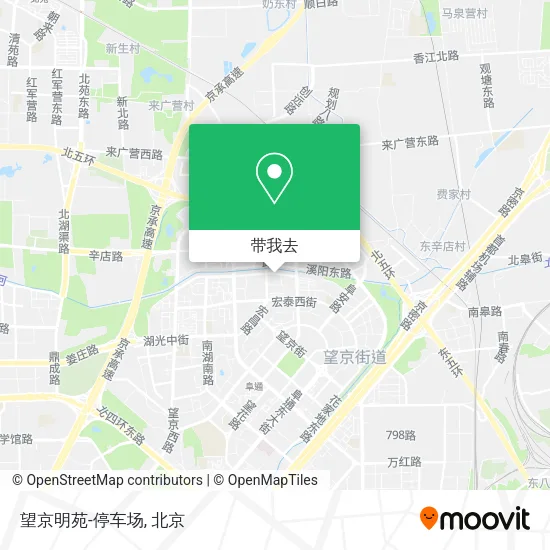 望京明苑-停车场地图