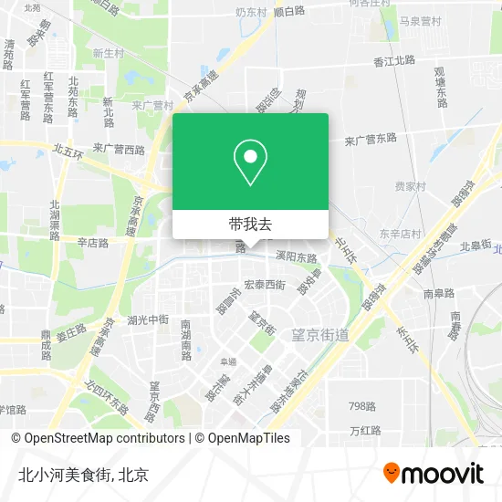 北小河美食街地图