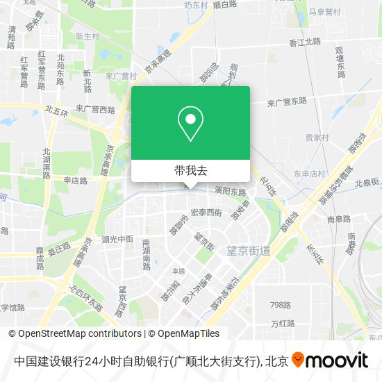 中国建设银行24小时自助银行(广顺北大街支行)地图