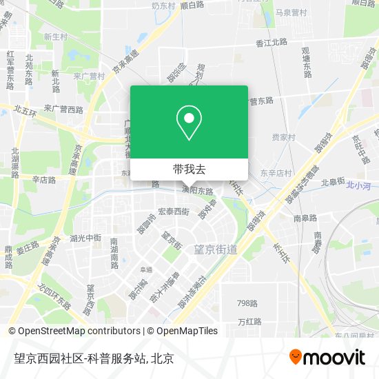 望京西园社区-科普服务站地图