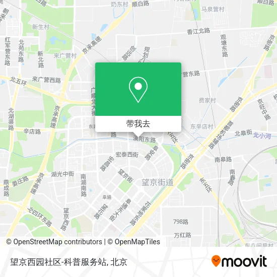 望京西园社区-科普服务站地图