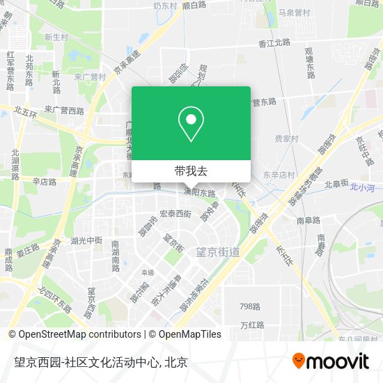 望京西园-社区文化活动中心地图