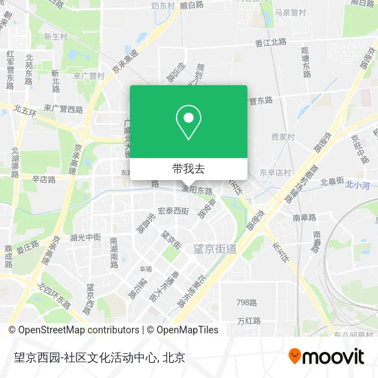 望京西园-社区文化活动中心地图