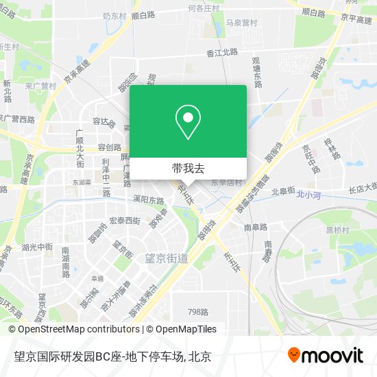 望京国际研发园BC座-地下停车场地图