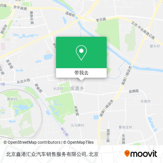 北京鑫港汇众汽车销售服务有限公司地图