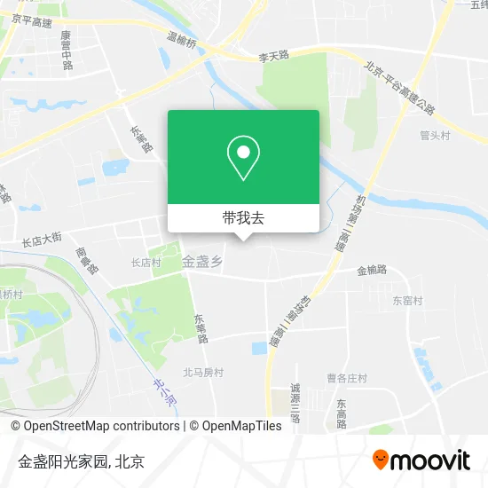 金盏阳光家园地图