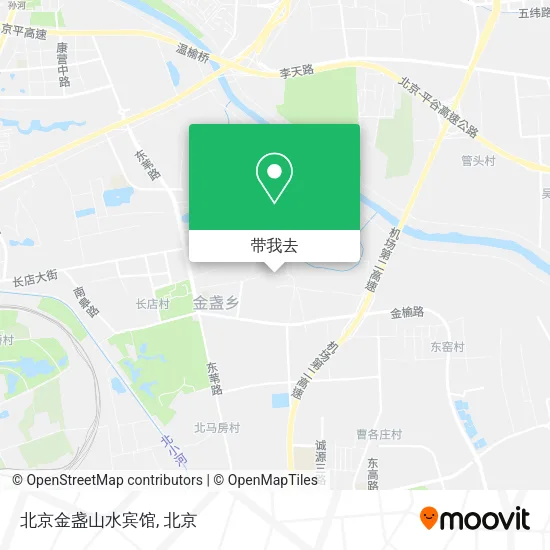 北京金盏山水宾馆地图
