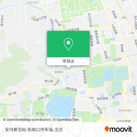 安河桥北站-东南口停车场地图