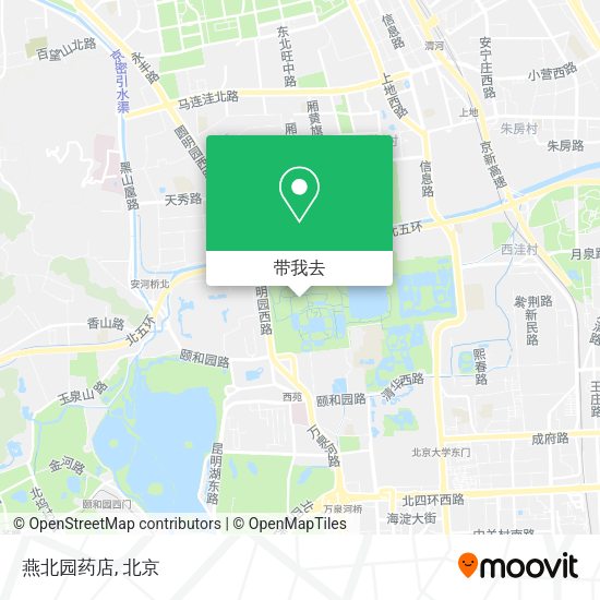 燕北园药店地图